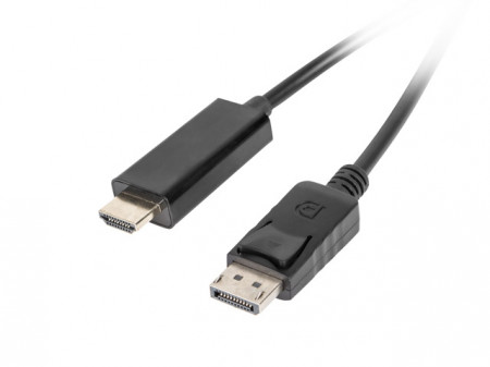 Cablu DisplayPort v.1.1 la HDMI, 1 m, CA-DPHD-10CC-0010-BK, Lanberg