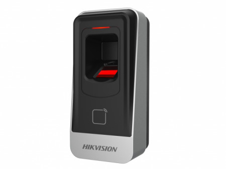 Cititor biometric si card MIFARE Hikvision, DS-K1201AMF; citeste carduri MIFARE