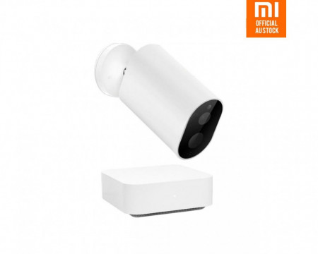 Kit Xiaomi Imilab EC2 camera de supraveghere pentru exterior wireless, gateway, compatibil Mi Home EU, senzori IR, IP66, 1080P, versiune EU