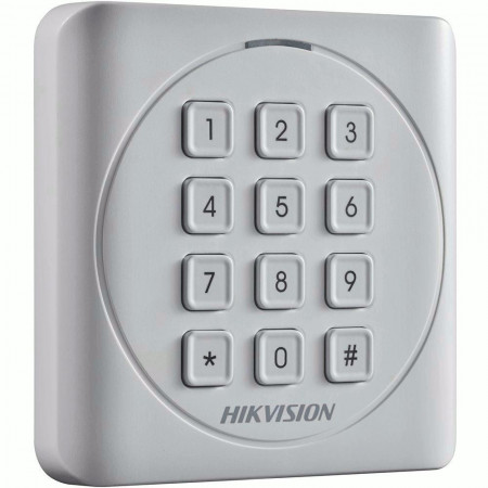 Cititor de proximitate cu tastatura RFID Hikvision DS-K1801MK, Mifare, 13.56 MHz, interior/exterior