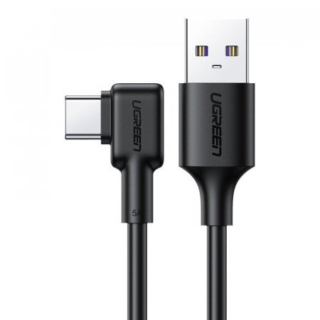 Cablu elbow Ugreen USB - USB Type C cable 5 A Quick Charge 3.0 SCP FCP 2 m negru(20104 US307)