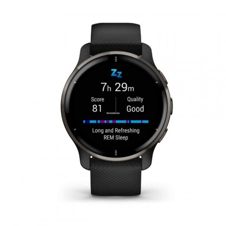 Ceas Smartwatch Garmin Venu 2 Plus, Black/Slate
