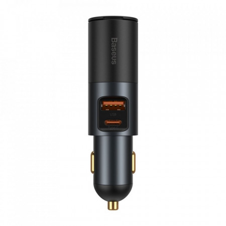 Incarcator Auto USB Baseus Share Together, Quick Charge, 120W, 1 X USB - 1 X USB Tip-C, Negru CCBT-C0G