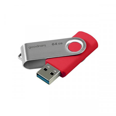 Stick USB Goodram 64 GB USB 3.2 Gen 1 60 MB/s (rd) - 20 MB/s (wr) red (UTS3-0160R0R11)