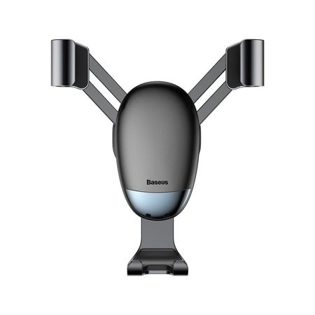 Suport auto din aluminiu cu spatiu pentru cablu incarcare , Baseus Mini Gravity , prindere in ornament ventilatie , negru