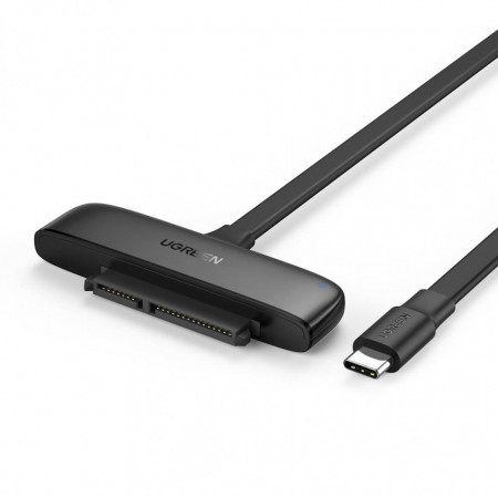 Convertor UGREEN USB-C 3.0 la 2,5 inchi SATA, OTG, 50 cm (negru)