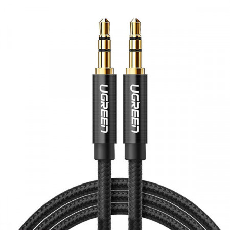 Cablu audio Ugreen 2 x mini mufa 3,5 mm 2 m negru (50363 AV112)