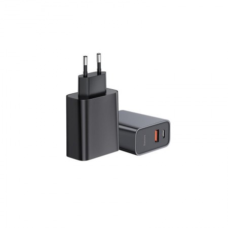 Incarcator retea Baseus Speed PPS Quick , C+U 30W EU USB / USB Type C PD Quick Charge 3.0 QC3.0 , negru