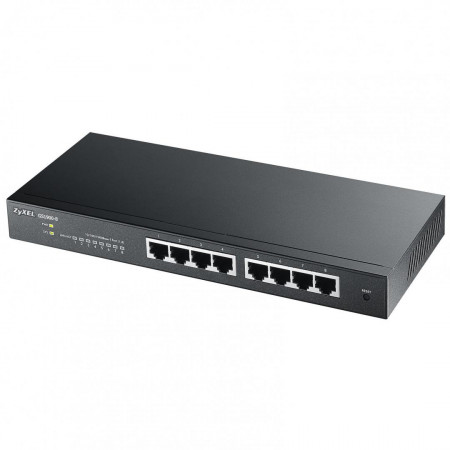 Switch ZyXEL Gigabit Web Smart GS1900-8, 8-Port x 10/100/1000 Mbps, IPv6