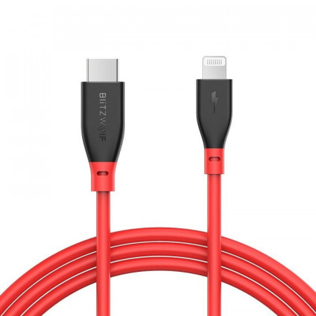 Cablu USB-C la Lightning BlitzWolf BW-CL1, PD 3.0, 3A 0,9m