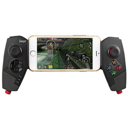 Controller telescopic joystick gamepad IPEGA PG-9055 Red Spider wireless bluetooth pentru smartphone android / PC, negru