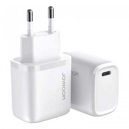 Incarcator priza Joyroom USB Type C / USB 20 W Power Delivery Quick Charge 3.0 AFC SCP white (NRT-DY139E)