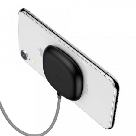 Incarcator wireless original Baseus Suction Cup Wireless , incarcare rapida , safe , QI charge , negru