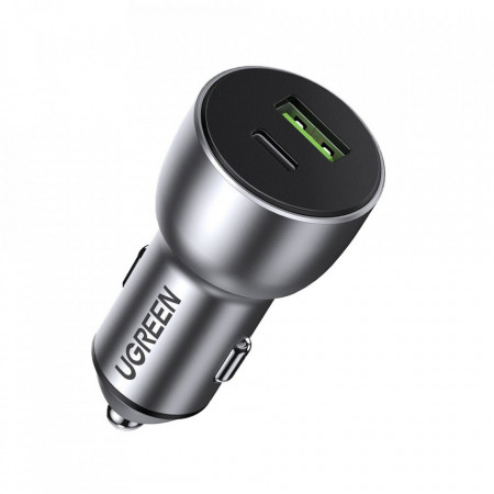 Incarcator auto fast charge Ugreen USB / USB Type C Quick Charge 3.0 Power Delivery 36 W 3 A (CD213 60980)