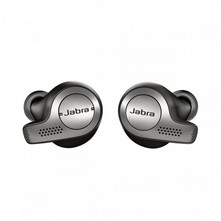 JABRA Elite 65t, Casti Bluetooth 5.0 Stereo, Caller ID, Microfon ambiental, baterie 5 - 15 ore, Black