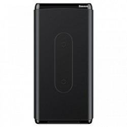 Baterie externa cu functie de stand ce suport incarcare wireless, Baseus Wifi Charger, 10000 mAh, 15W ,USB-C PD + Quick Charge 3.0 , negru