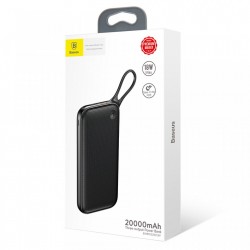 Baterie Externa (PowerBank) Baseus Powerfull Durable, functie Quick Charge 3.0, 20000 mAh, 1*USB-C & 2*USB, Negru