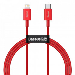 Cablu Baseus Superior USB Type C - Lightning fast charging data cable Power Delivery 20 W 1 m red (CATLYS-A09)