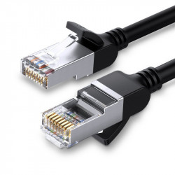 Cablu de cupru pur UGREEN Cat 6 UTP Ethernet RJ45 5m negru