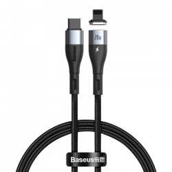 Cablu magnetic Baseus Zinc USB Type C - Lightning Power Delivery 20 W 2 m black (CATLXC-01)