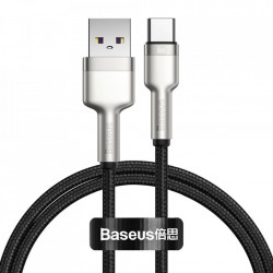 Cablu USB Type C Baseus Cafule Series Metal Data USB 66W 1m negru (CAKF000101)