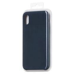 Husa telefon din silicon flexibil cu interior din material impotriva zgarieturilor , Gema Mixt pentru iPhone X/Xs , albastru inchis