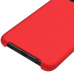 Husa telefon din silicon flexibil cu interior din material microfibra impotriva zgarieturilor , Gema Mixt pentru Samsung Galaxy S10E , rosu