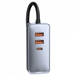 Incarcator Retea USB Baseus Share Together, Quick Charge, 120W, 2x USB - 2x USB Type C, Gri CCBT-A0G