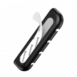 Organizator pentru cabluri telefon + aplicator folie telefon pentru iPhone X/XS , Baseus Cable Fixing Magic Tool , negru