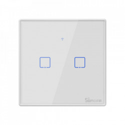 Smart Switch WiFi + RF 433 Sonoff T2 EU TX (2 canale)