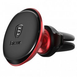 Suport auto magnetic rotatie 360 grade cu suport 2 cabluri si 2 placute cu adeziv pentru telefon incluse , Baseus , negru