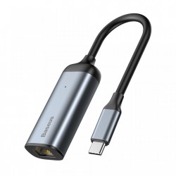 Adaptor USB-C la RJ45 (LAN), Baseus Enjoy HUB, gri