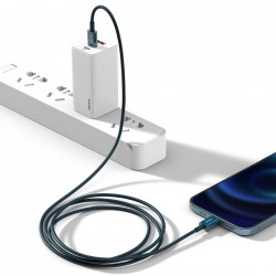 Cablu Baseus Superior USB Type C - Lightning fast charging data cable Power Delivery 20 W 1 m blue (CATLYS-A01)
