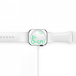 Cablu Joyroom 2in1 wireless Qi charger pentru Apple Watch / USB - Lightning cable 1,5 m white (S-IW002S)