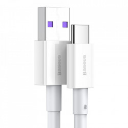Cablu USB-USB Type C incarcare rapida 66 W 6A 1 m White (CATYS-02)