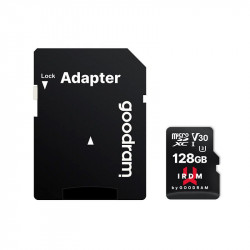 Card de memorie Goodram Microcard 128 GB micro SDHC SDXC UHS-I U3 V30 memory card SD adapter black (IR-M3AA-1280R12)