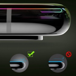 Folie protectie din sticla securizata privacy, Baseus Full Coverage 3D, pentru Apple iPhone XS / X, negru