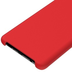 Husa telefon din silicon flexibil cu interior din material microfibra impotriva zgarieturilor , Gema Mixt pentru Samsung Galaxy S10 Plus , rosu