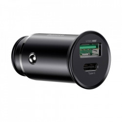 Incarcator auto Baseus PPSUSB / USB Typ C Quick Charge 4.0 QC4+ Power Delivery 3.0 VOOC SCP AFC MTKPE negru (CCYS-C01)