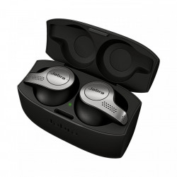 JABRA Elite 65t, Casti Bluetooth 5.0 Stereo, Caller ID, Microfon ambiental, baterie 5 - 15 ore, Black