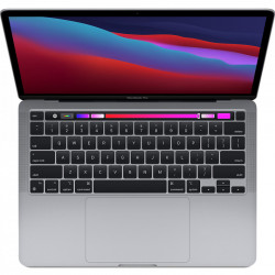 RESIGILAT- APPLE Laptop Macbook Pro 13'' 2020 M1, MYD82, 256GB SSD, 8GB RAM, CPU 8-core, DisplayPort, Thunderbolt 3, Tastatura layout INT, Space Gray (Gri)