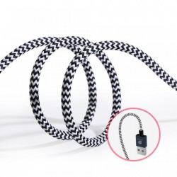 Set 2 cabluri de date si incarcare Dux Ducis K Two , 1 x Micro Usb 100 cm 5V 2A si 1 x Micro Usb 20 cm 5V 3A , silver