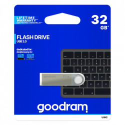Stick USB Goodram pendrive 32 GB USB 2.0 20 MB/s (rd) - 5 MB/s (wr) flash drive silver (UUN2-0640S0R11)