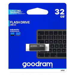 Stick USB Goodram pendrive 32 GB USB 2.0 20 MB/s (rd) - 5 MB/s (wr) flash drive black (UCU2-0320K0R11)