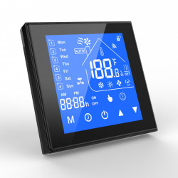 Termostat inteligent WiFi SmartWise, compatibil cu aplicatia eWeLink, tip „B” (16A), negru