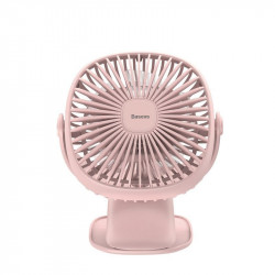 Ventilator de birou cu acumulator , Baseus - roz