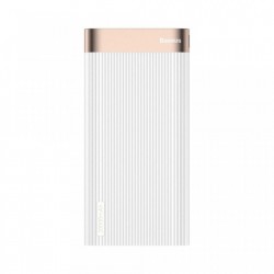Baterie externa Baseus Parallel 20000mAh , 18W , USB Type-C PD + Quick Charge 3.0 porturi QC 3.0 , alba