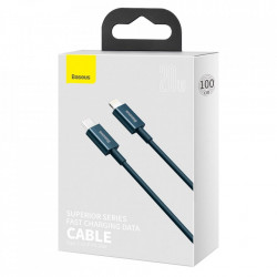 Cablu Baseus Superior USB Type C - Lightning fast charging data cable Power Delivery 20 W 1 m blue (CATLYS-A01)