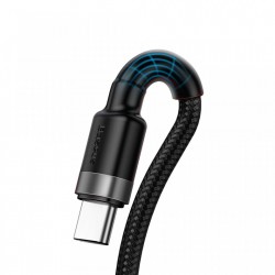 Cablu de date Baseus Cafule HW Quick Charging USB Double-sided Blind Interpolation For Type-C 40W 1m Gri+Negru
