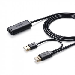 Cablu prelungitor activ Ugreen USB 2.0 5m black (US137)